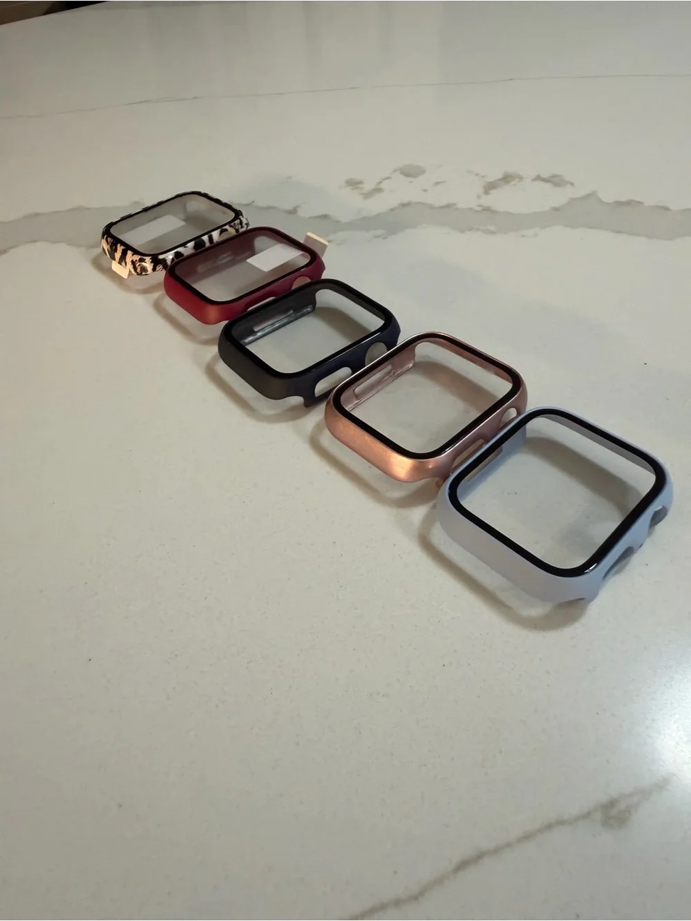 Mixed Color Protective Apple Watch Frames - Set of 5